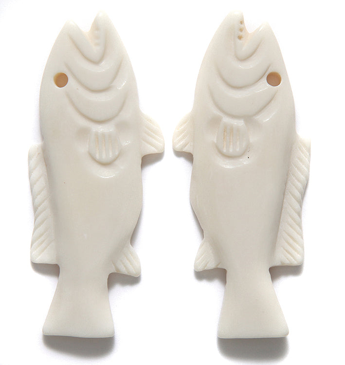BN375-70: Bone Fish/salmon 25x58mm 1 Pair