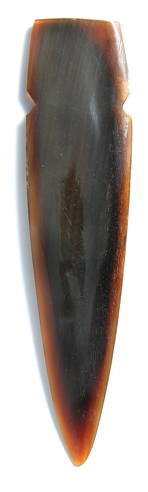 HR293-130: Horn Spear Head 35x130mm 5 Inch Natural 1 Piece