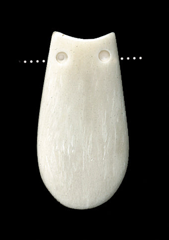 BN340: Bone Focal Elk Tooth Look 30mm 8 Pieces