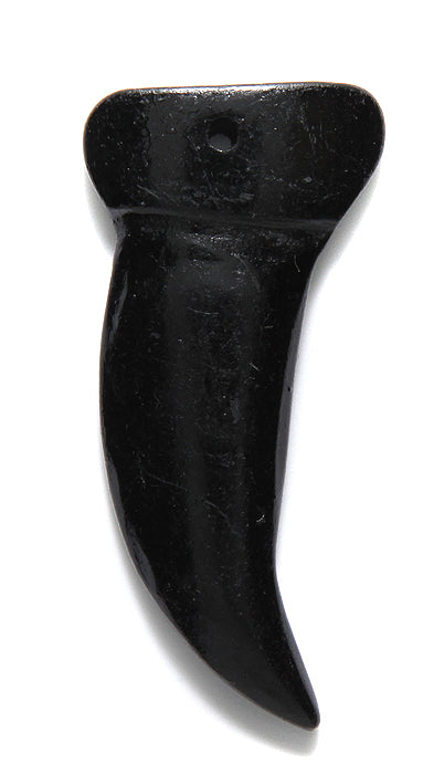 BN375-60: Bone Claw Shape Black 25x51mm 3 Pieces