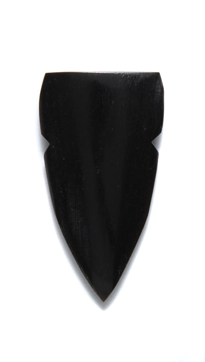 HR293-40B: Horn Spear Head Black 20x40mm 1.5 Inch 5 Pieces