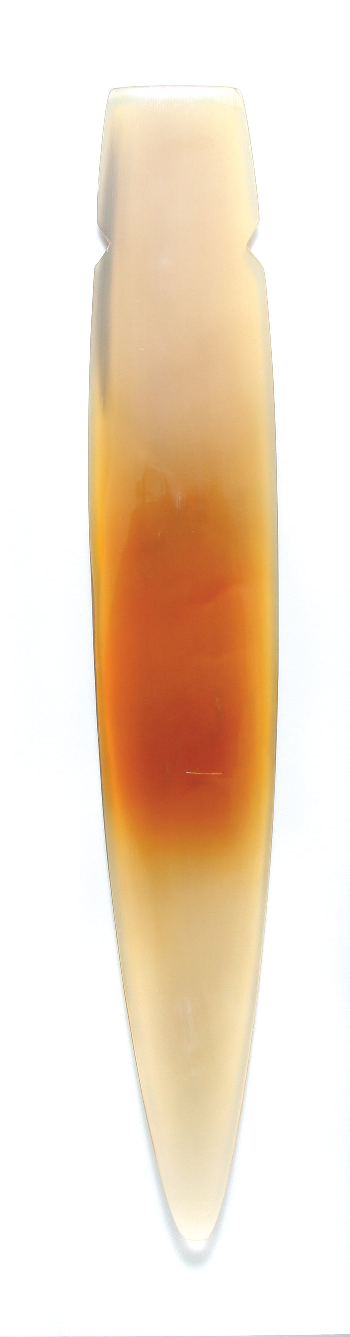 HR293-230T: Horn Spear Head 230mm 9 Inch Natural 1 Piece