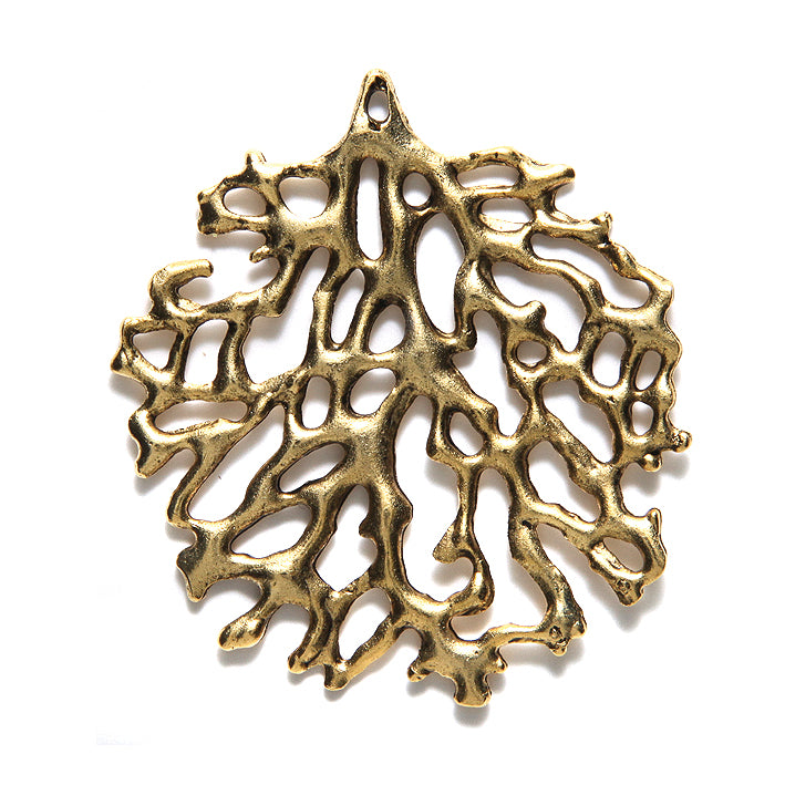 PW6501-AG: Pendant Coral Ant Gold 55mm-1PC