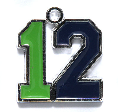 PW6475-GB: Pendant Twelve 24mm Green & Blue Epoxy-1PC
