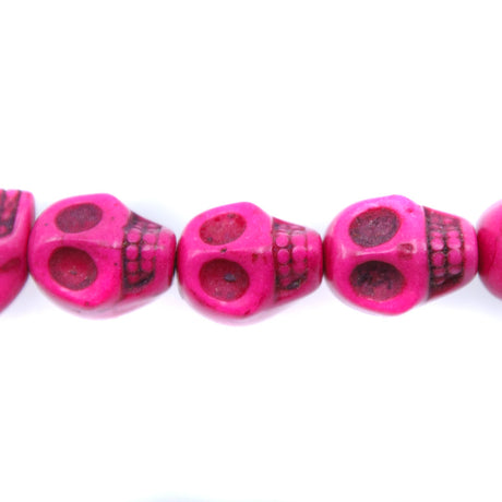 1ST50-P: Skull Magnesite Pink 10x12mm