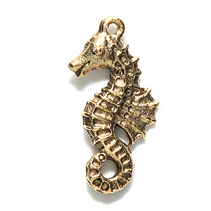 PW6420-AG: Charm Seahorse 23mm Ant Gold-1PC
