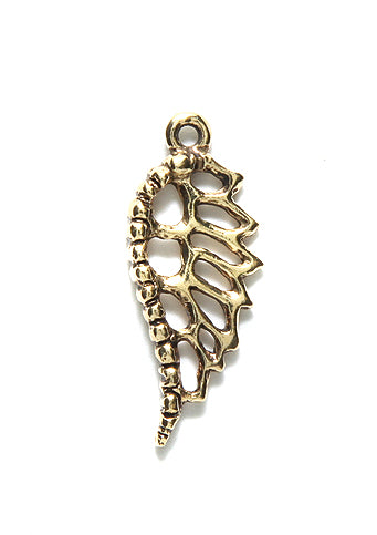 PW6458-AG: Charm Wing Filigree 11x27mm Ant Gold - 1PC