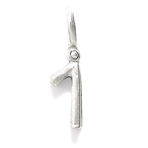 PW3199-1S: Charm Number 1 Ant Pewter 21mm 1PC