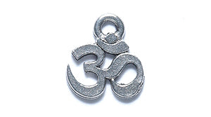PW6155-S: Charm Om Symbol Silver 11mm-1PC