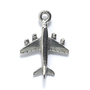 PW6146-S: PW Charm Jet Plane Ant Pewter 15x20mm 1PC