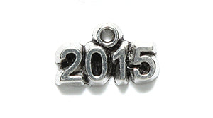 PW2032-15S: Charm Year 2015 Ant Pewter 8x13mm 1PC