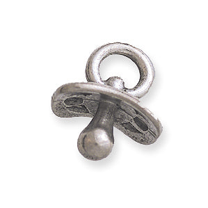 PW5077-S: Charm Baby Pacifier Silver 14x16mm-1PC