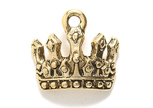 PW3336-AG: Charm Tiara Ant Gold 14x15mm - 1PC