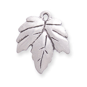 PW789-S: Pendant Maple Leaf Ant Pewter 16x18mm 1PC