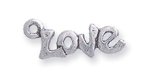 PW959-LS: Charm Word Love Ant Pewter 5x18mm 1PC