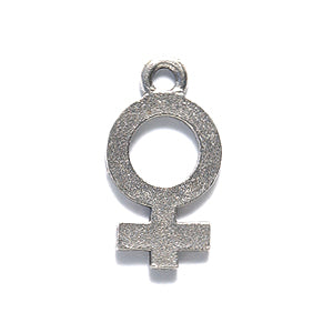 PW6074-S: Planet Symbol Venus Silver 9x17mm-1PC