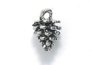 PW782-S: Pendant Pine Cone Ant Pewter 8x13mm 1PC