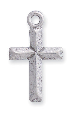 PW421-S: Pendant Cross Ant Pewter 15x26mm 1PC