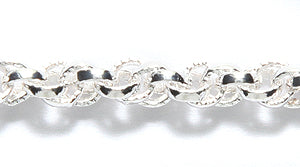 34CX3812: Chain 4mm Spiral Rope Silver 1FT