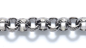 34CX1809: Chain 5mm TEXTR Rolo GNMTL 1FT