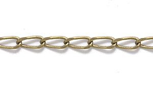 10CX858: Chain 4mm LNK ANT Brass 1FT