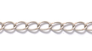 10CX815: Chain Cable 4mm LNK ANT Silver 1FT
