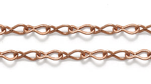 08CX7857: Chain 3x4mm Drop LNK ANT CPPR 1FT