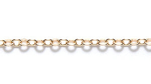 13CX2854: Chain 1.7mm Cable Gold 1FT