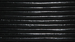 10LC109: Leather Cord Black 1mm 25MTR