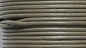 10LC105: Leather Cord Grey 1mm 25MTR