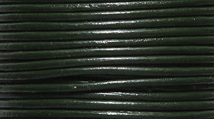 10LC188: Leather Cord Dk Green 1mm 25MTR