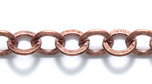 80CX3857: Chain Flat Cable 6.4mm ANT CPPR 1FT