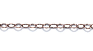 96CX3857: Chain Cable 2x3mm ANT CPPR 1FT