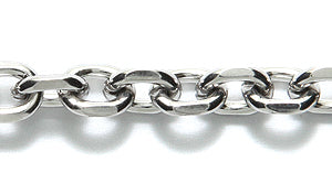 SX005: Solid Stainless Steel Cable Chain Faceted 5mm - 1FT