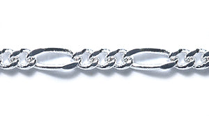 14CX812-L: Chain Figaro Melrose SPL 7 & 3mm LNK 1FT
