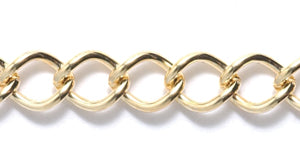 56CX3854: Chain 5x7mm Curb Gold 1FT