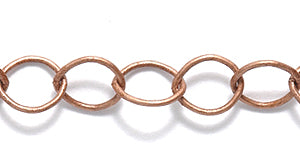 97CX0857: Chain Cable 6mm LNK ANT CPPR 1FT