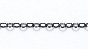 96CX3109: Chain Cable 2x3mm Matte Black 1FT