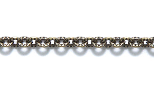 96CX2858: Chain Cable 2.7x2.8mm TEXTR ANT Brass 1FT