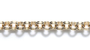 97CX1854: Chain DBL Rolo 3.5mm Gold 1FT