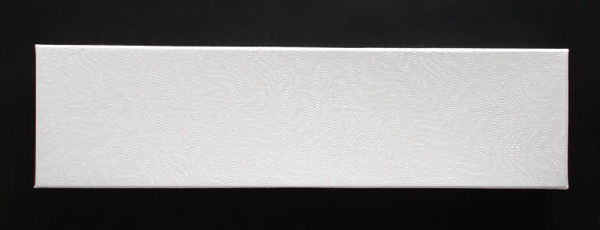 MS6546-W: Gift Box w/Cotton White Swirl 8 X 2 X 1 6PC