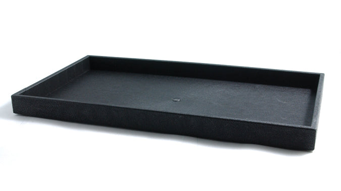 MS61-PL: Jewelry Display Tray Plastic Black 1x8.75x15 In