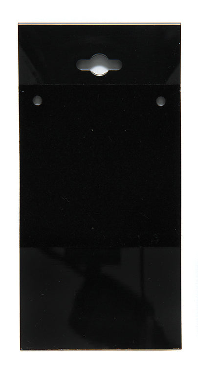 FI75-B2: Earring Card Black 2x4 100PC