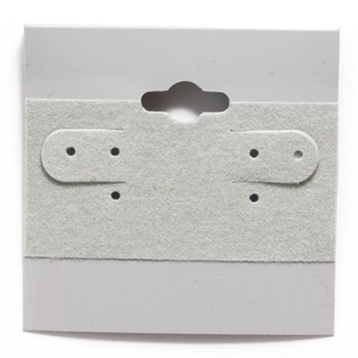 FI75-G: Earring Card Gray 2x2 100PC