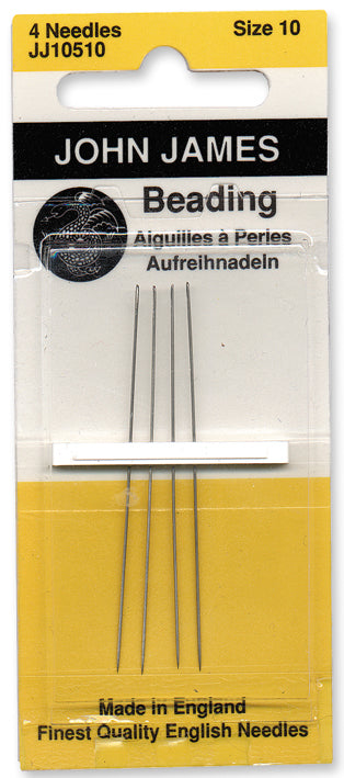 JJ105-10: Needle John James Beading #10 JJ105-10 4PPK