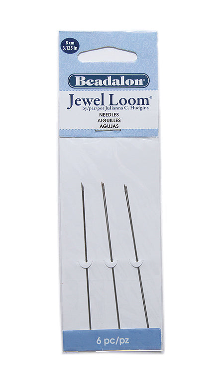 701S-500: Beadalon Jewel Loom Needle 8cm 6 Pieces per Package