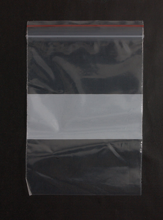 FI762-46: Plastic Bags Zip-close 4x6IN White-100PC