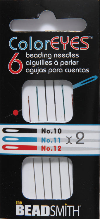 99FI281-CE: Needle Color Eye Size 10/11/12 6 Piece per Pack - Package