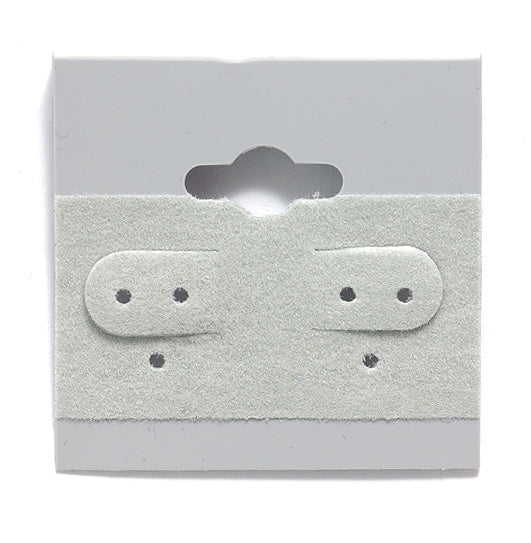FI73-G: Earring Card Gray 1.5x1.5 100PC