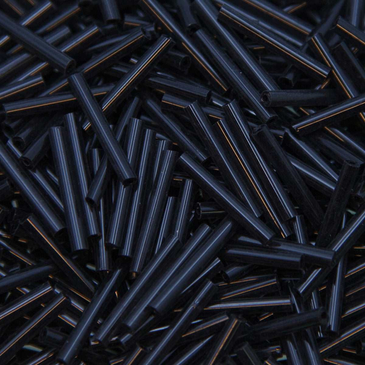 20SV6109: Vintage Venetian Bugle Jet Asst Size 15-30mm AVG - 200GM